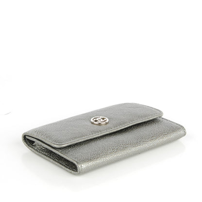 Chanel Metallic Goatskin Coin Purse Silver 4 of 7
