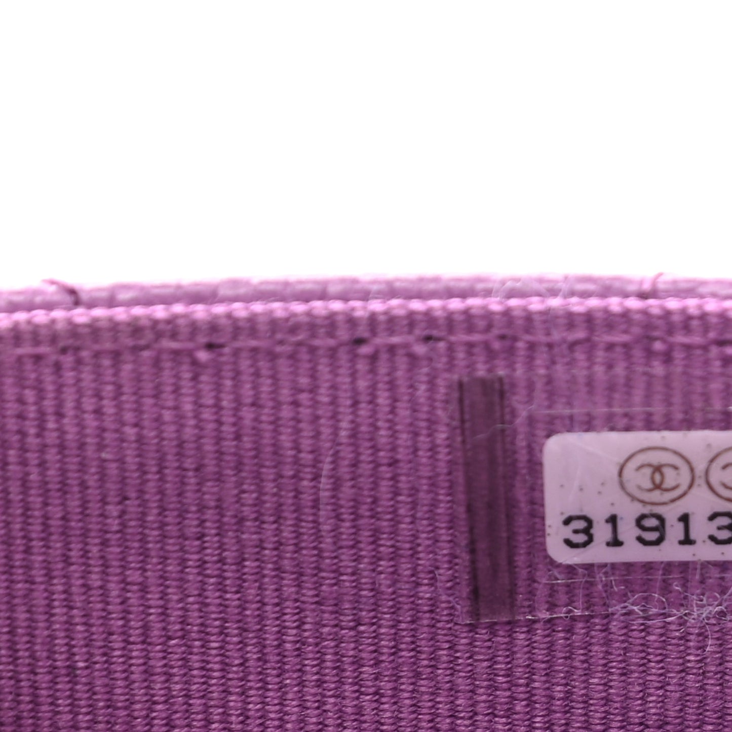 Caviar Quilted Flap Card Holder Wallet Purple