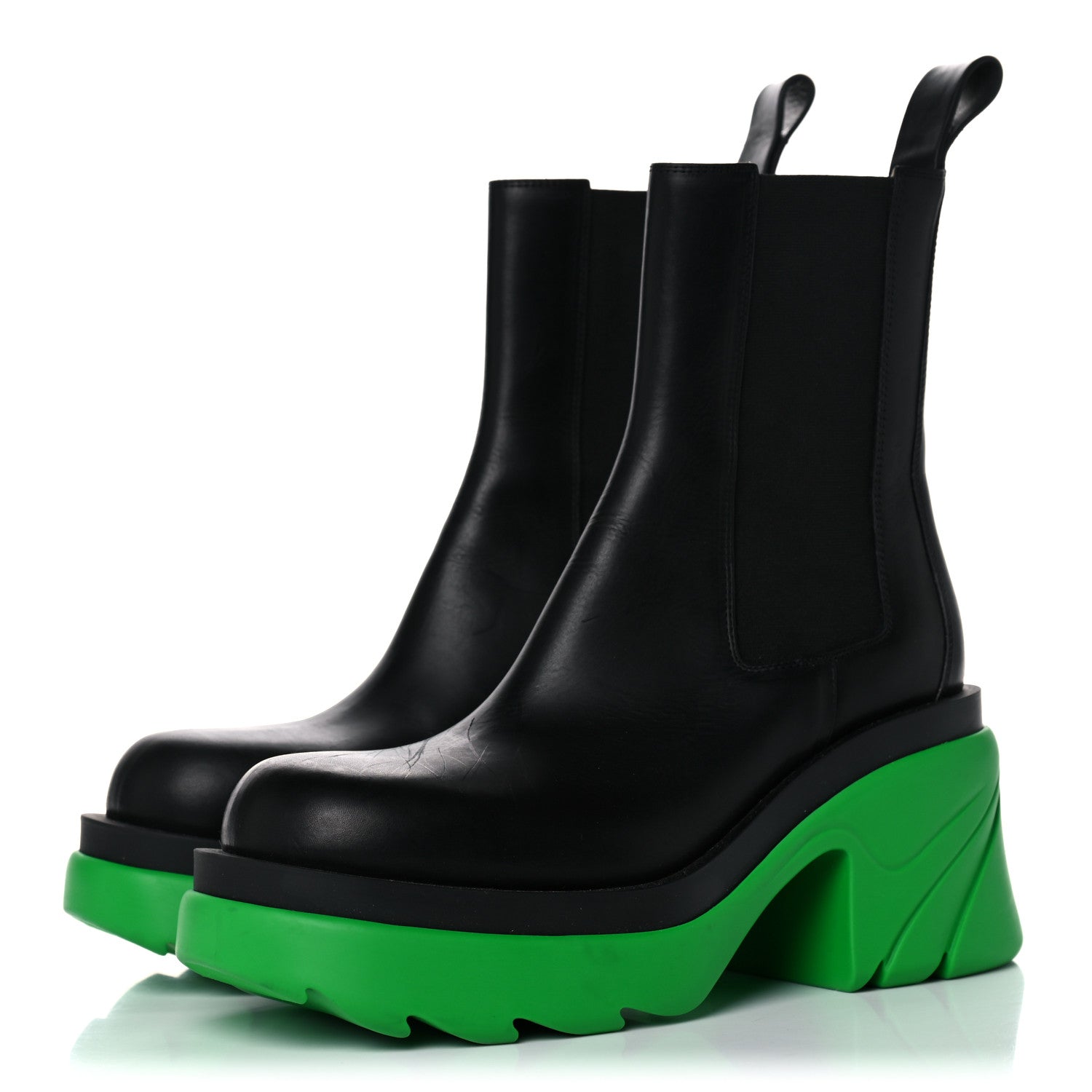 Bottega Veneta Calfskin The Flash Chelsea Boots 39 Black Grass 3 of 17