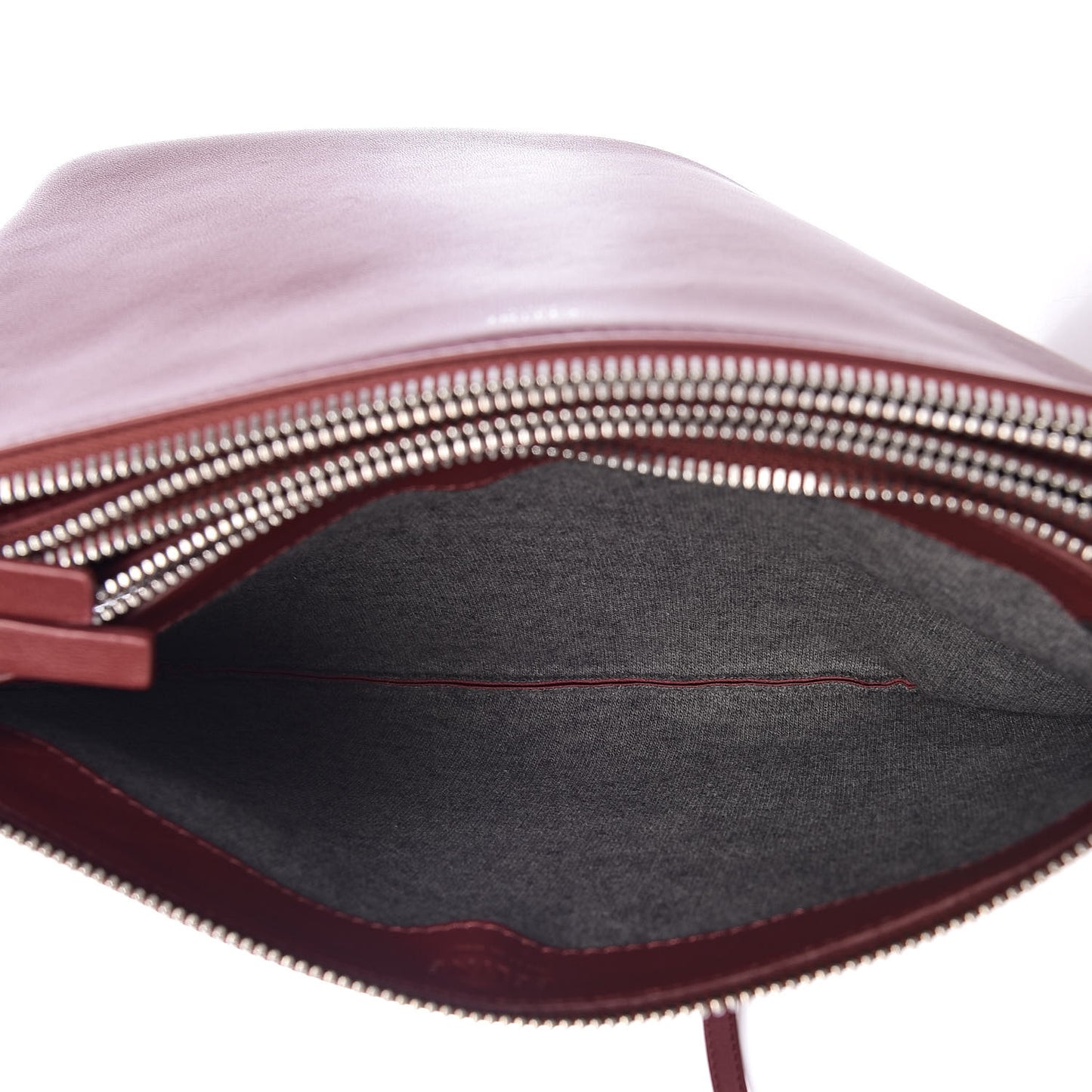 Lambskin Large Trio Crossbody Bag Burgundy