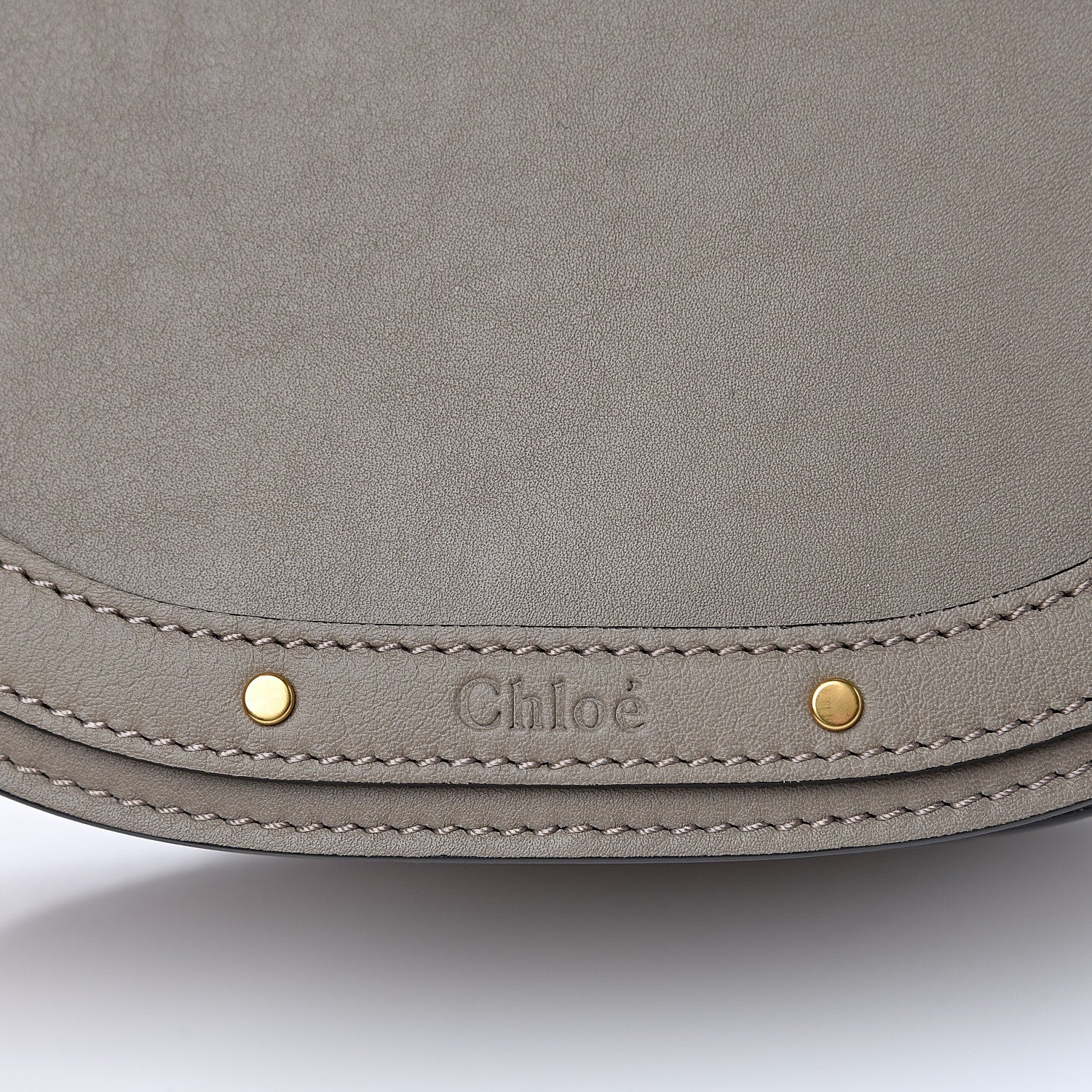 Chloe Calfskin Suede Small Nile Bracelet Bag Motty Grey 8 of 8