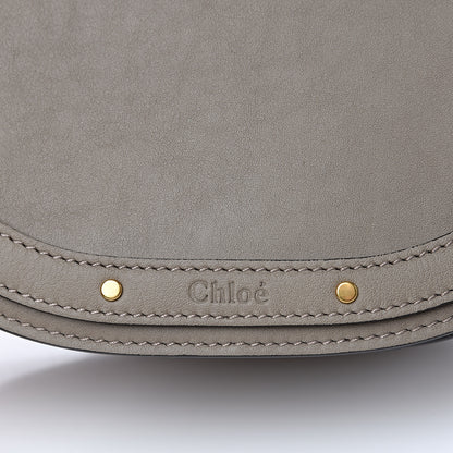 Chloe Calfskin Suede Small Nile Bracelet Bag Motty Grey 8 of 8