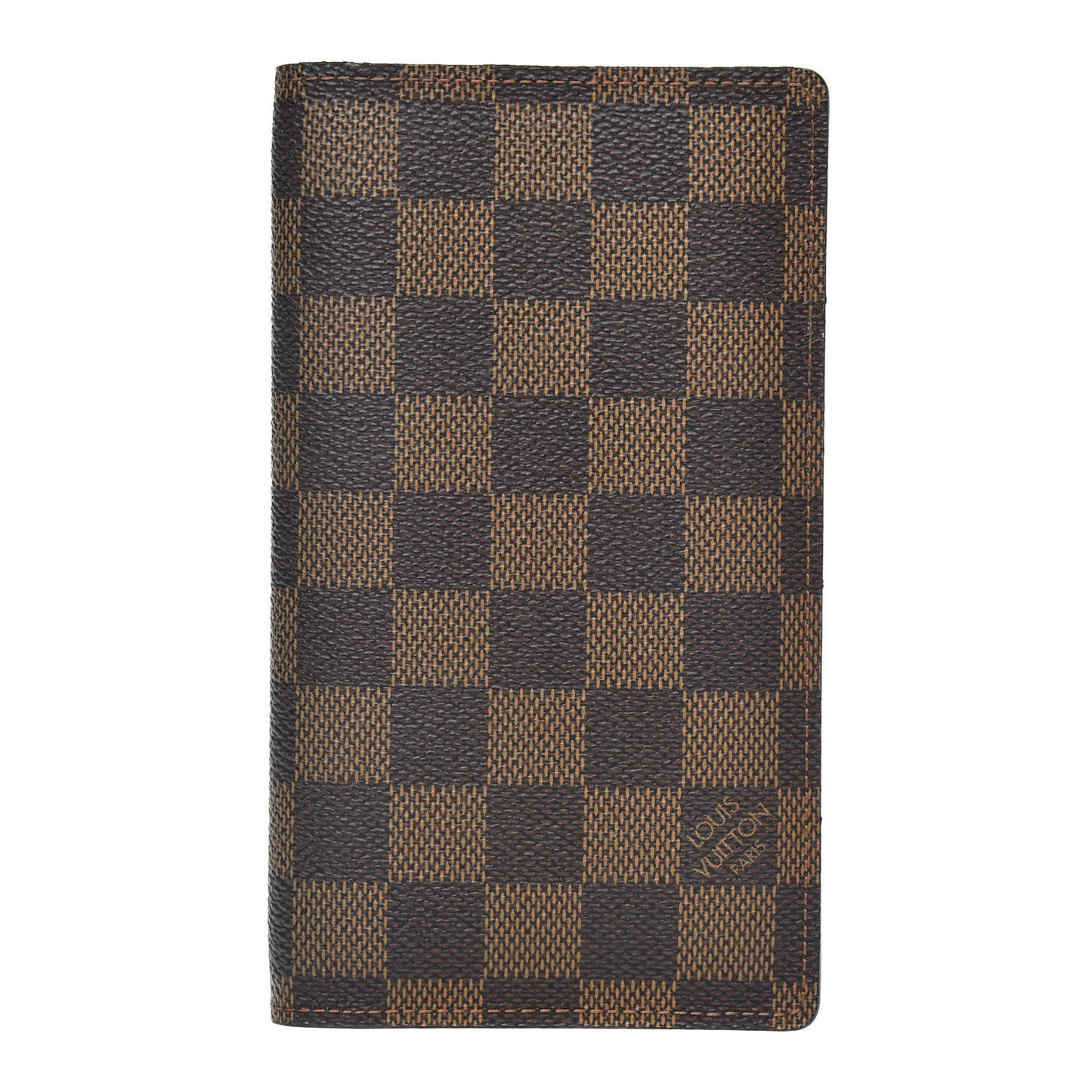 Damier Ebene Checkbook Cover Wallet