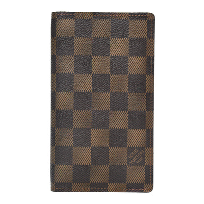Louis Vuitton Damier Ebene Checkbook Cover Wallet 1 of 6