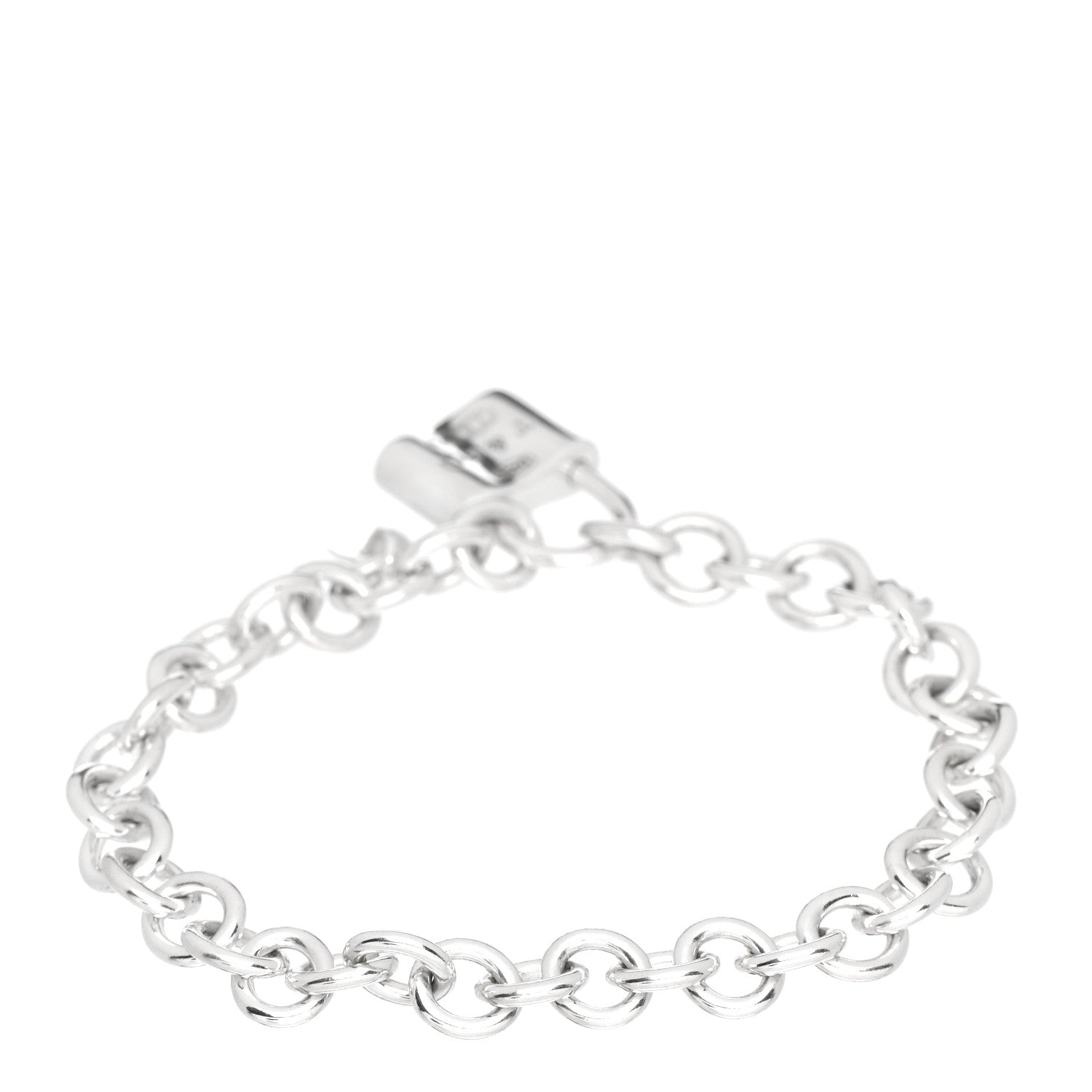 Tiffany Sterling Silver 1837 Lock Charm Bracelet 3 of 4