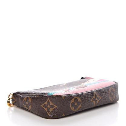 Louis Vuitton Monogram 2016 Christmas Animation Mini Pochette Accessories Rose Ballerine 4 of 8