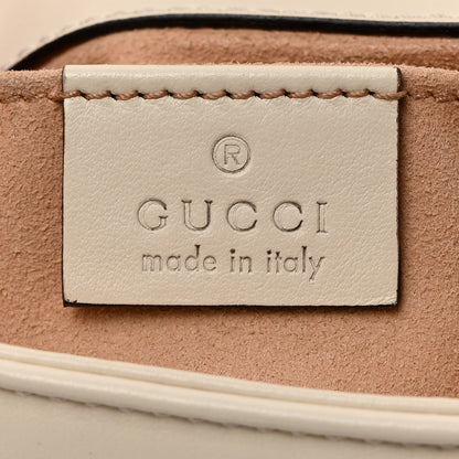 Gucci Calfskin Matelasse Mini GG Marmont Shoulder Bag White 6 of 10