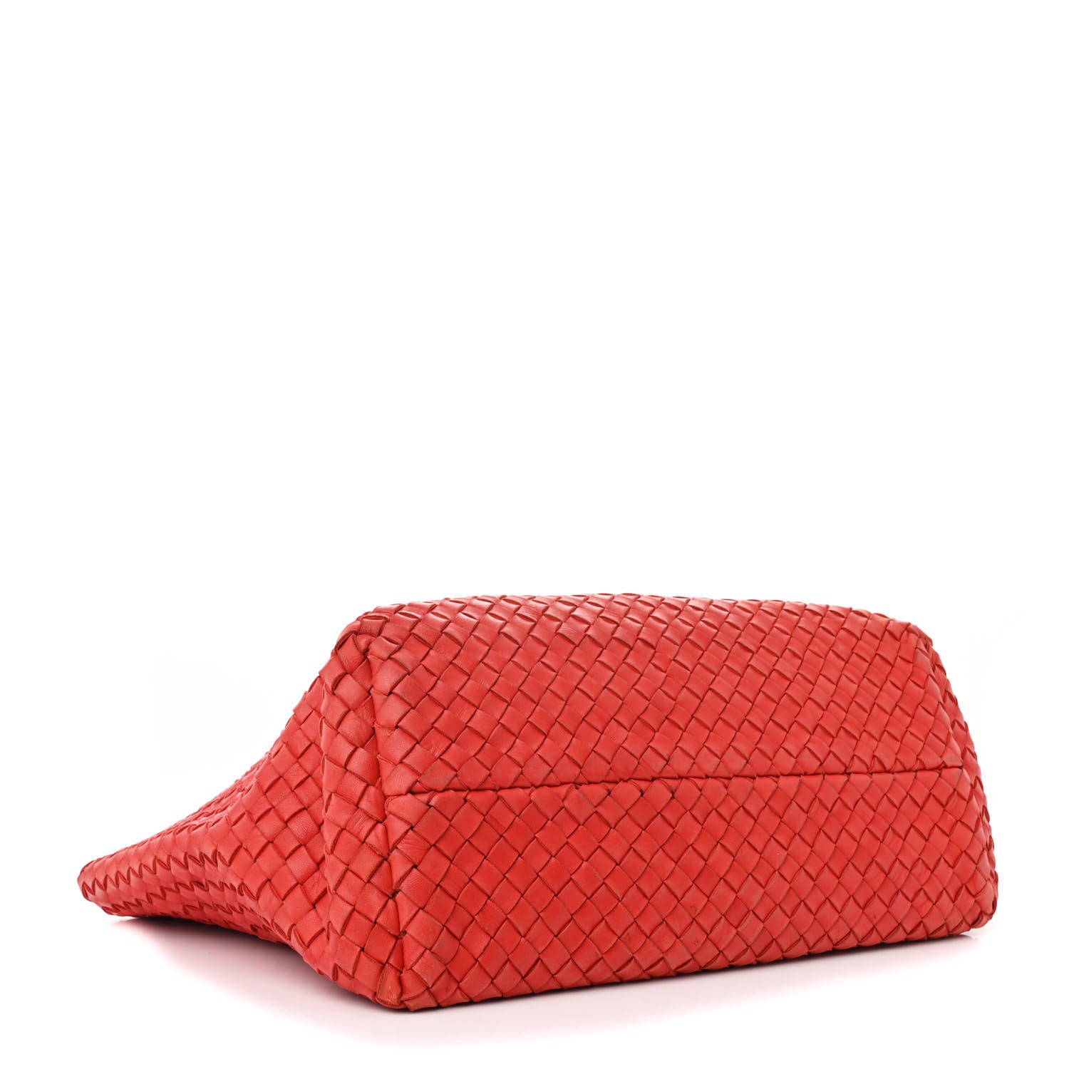 Bottega Veneta Nappa Intrecciato Mini Cabat  Red 5 of 14