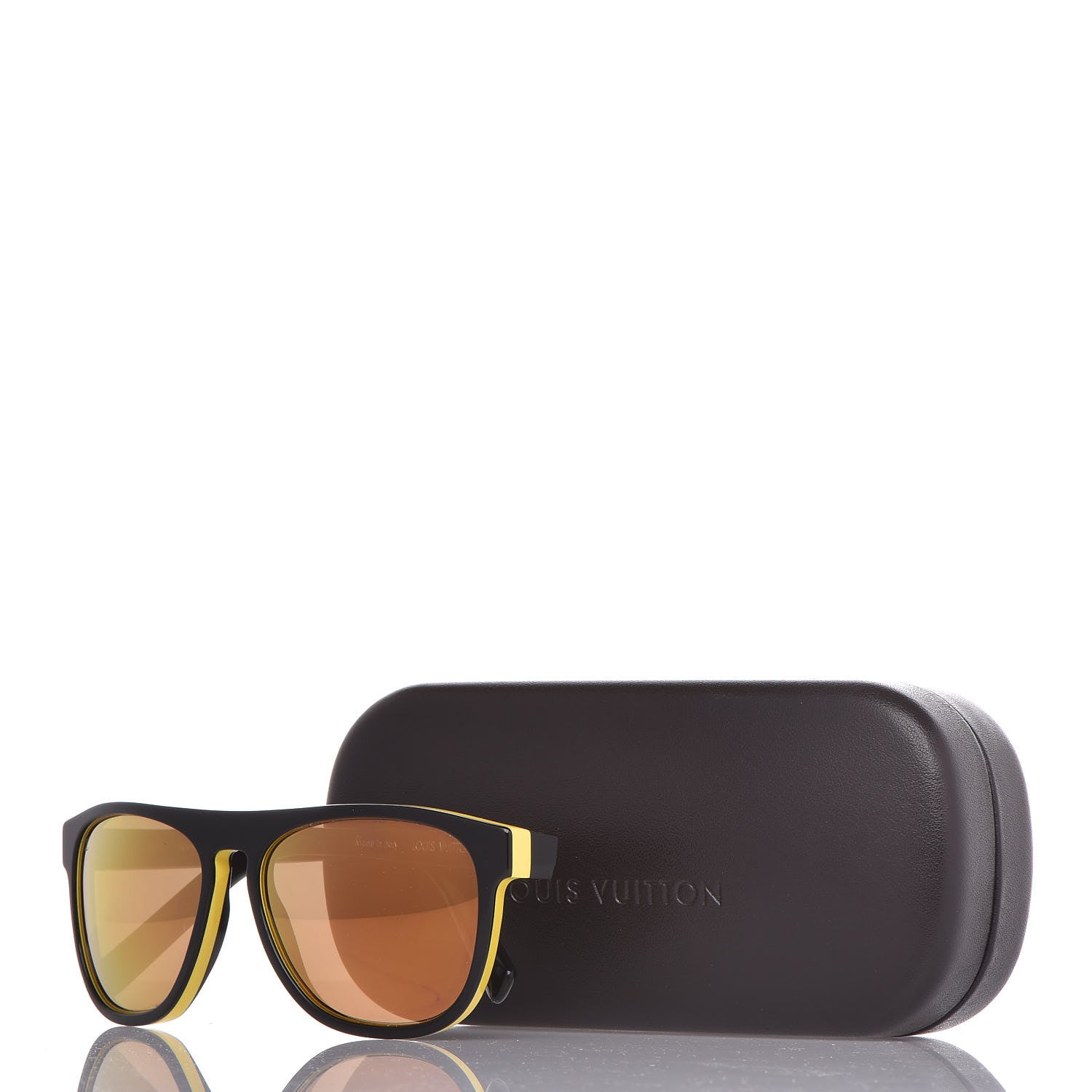 Louis Vuitton Oliver Sunglasses Z0794W Black Yellow 7 of 7