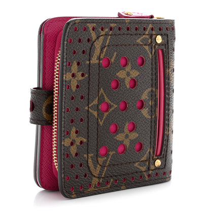 Louis Vuitton Monogram Perforated Compact Zipped Wallet Fuchsia 3 of 8