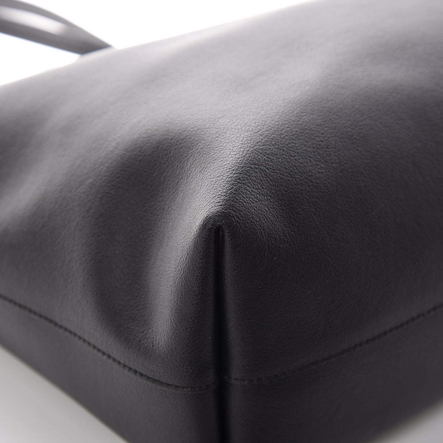 Calfskin Large Shopping Tote Black