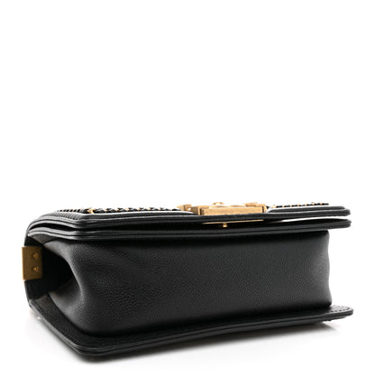 Chanel Caviar Quilted Small Chain Around Boy Flap Black 4 of 10