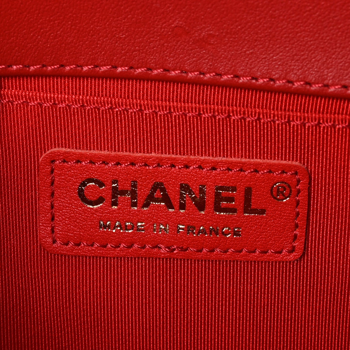 Lambskin Quilted Medium Boy Flap Red
