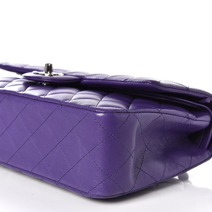 Chanel Lambskin Quilted Medium Double Flap Purple 7 of 13