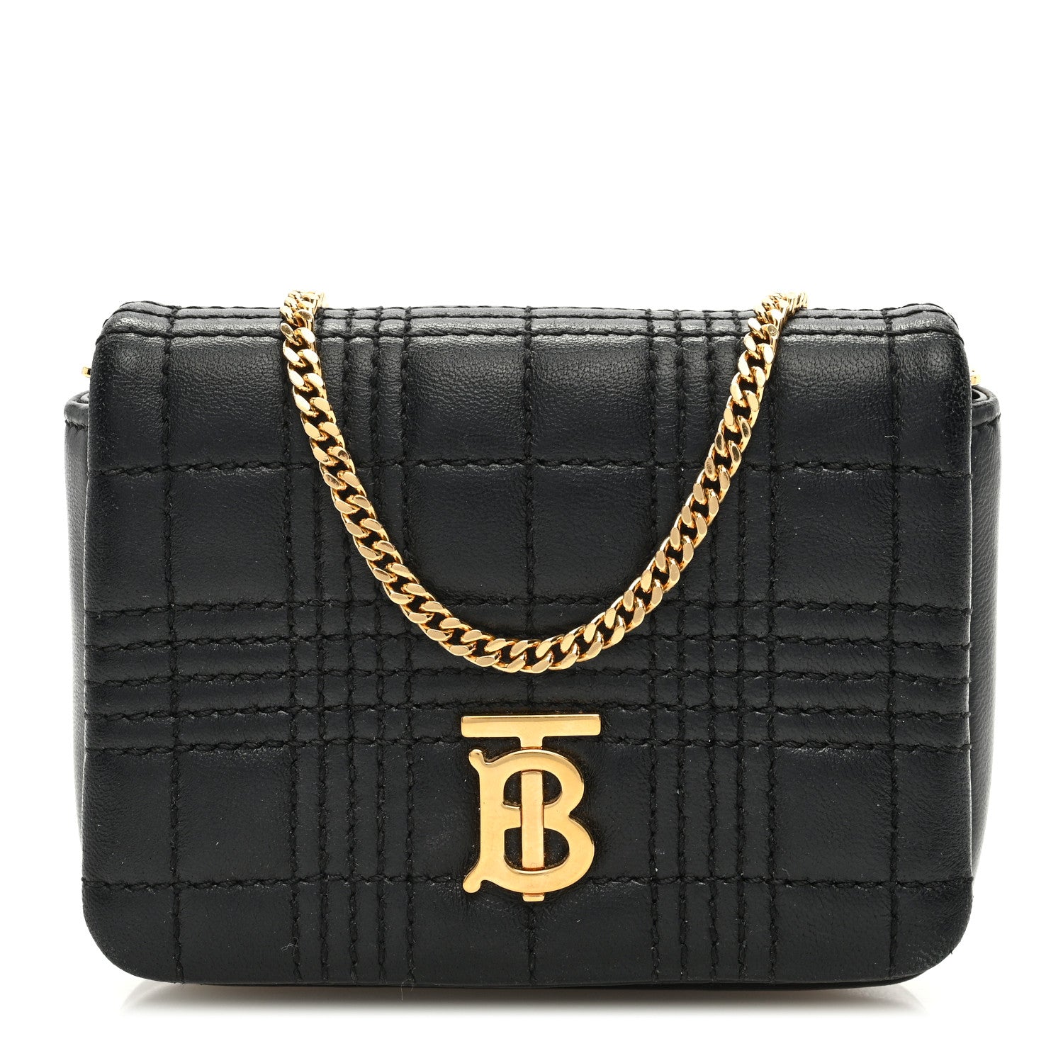Burberry Lambskin Quilted Micro Lola Bag Black 1 of 8