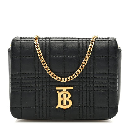 Burberry Lambskin Quilted Micro Lola Bag Black 1 of 8