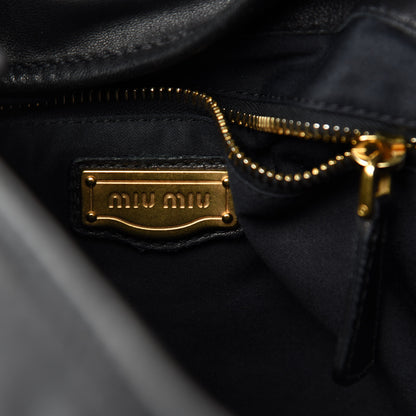 Miu Miu Nappa Matelasse Coffer Hobo Black 9 of 11