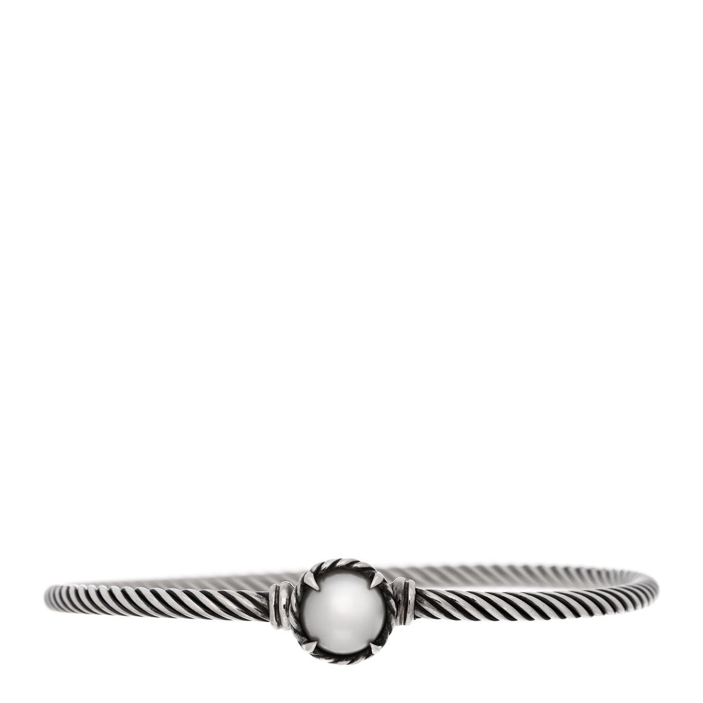 Sterling Silver Pearl 3mm Chatelaine Bracelet