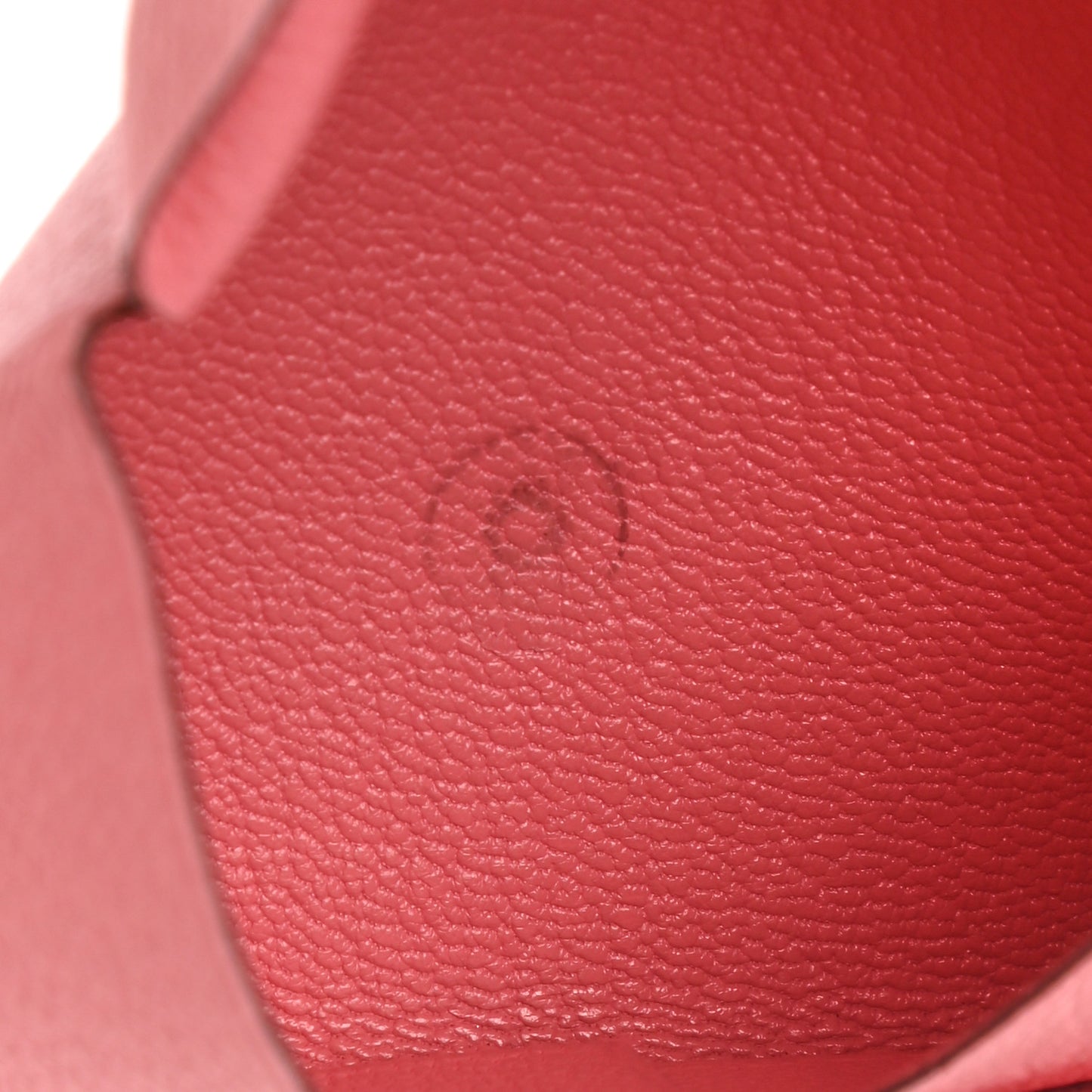 Chevre Mysore Calvi Card Case Rose Ete