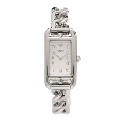 Hermes Stainless Steel 17mm Nantucket Quartz Watch 1 of 5