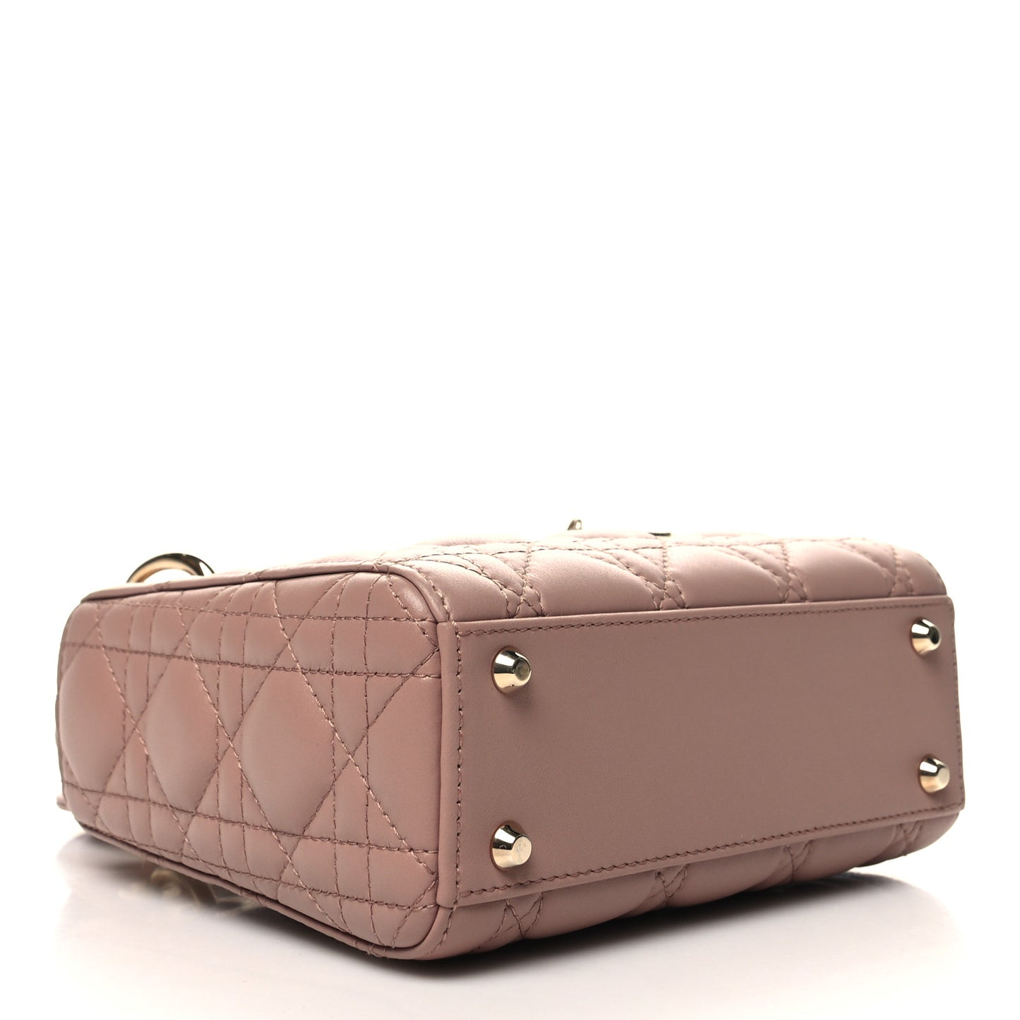 Lambskin Cannage Mini Lady Dior Blush
