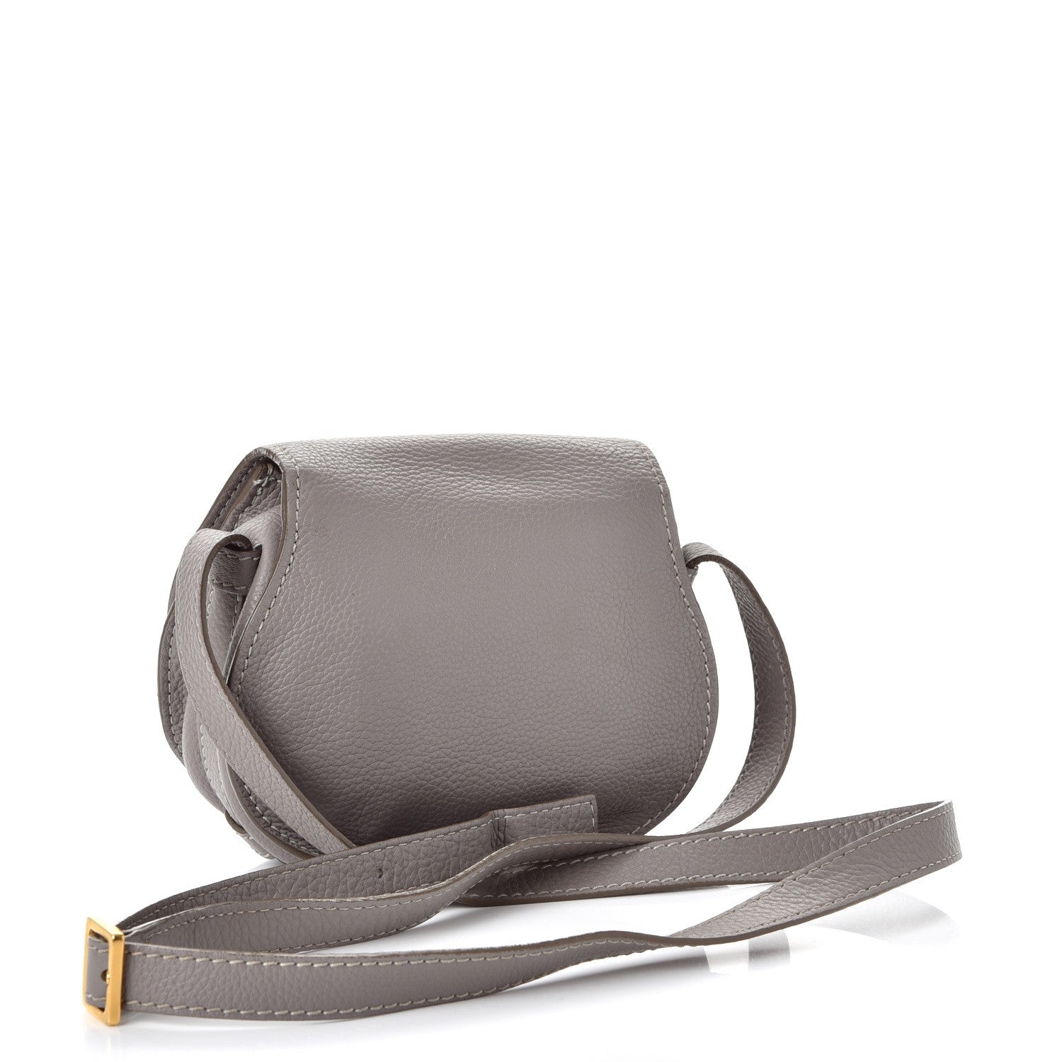 Chloe Calfskin Mini Marcie Round Crossbody Bag Cashmere Grey 3 of 11