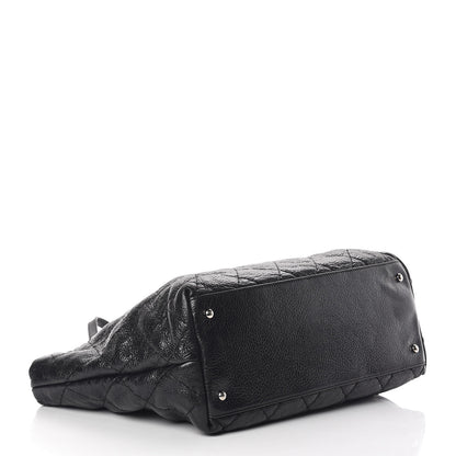 Chanel Glazed Calfskin Large On The Road Tote Black 4 of 10