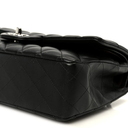 Chanel Lambskin Quilted Medium Double Flap Black 11 of 12