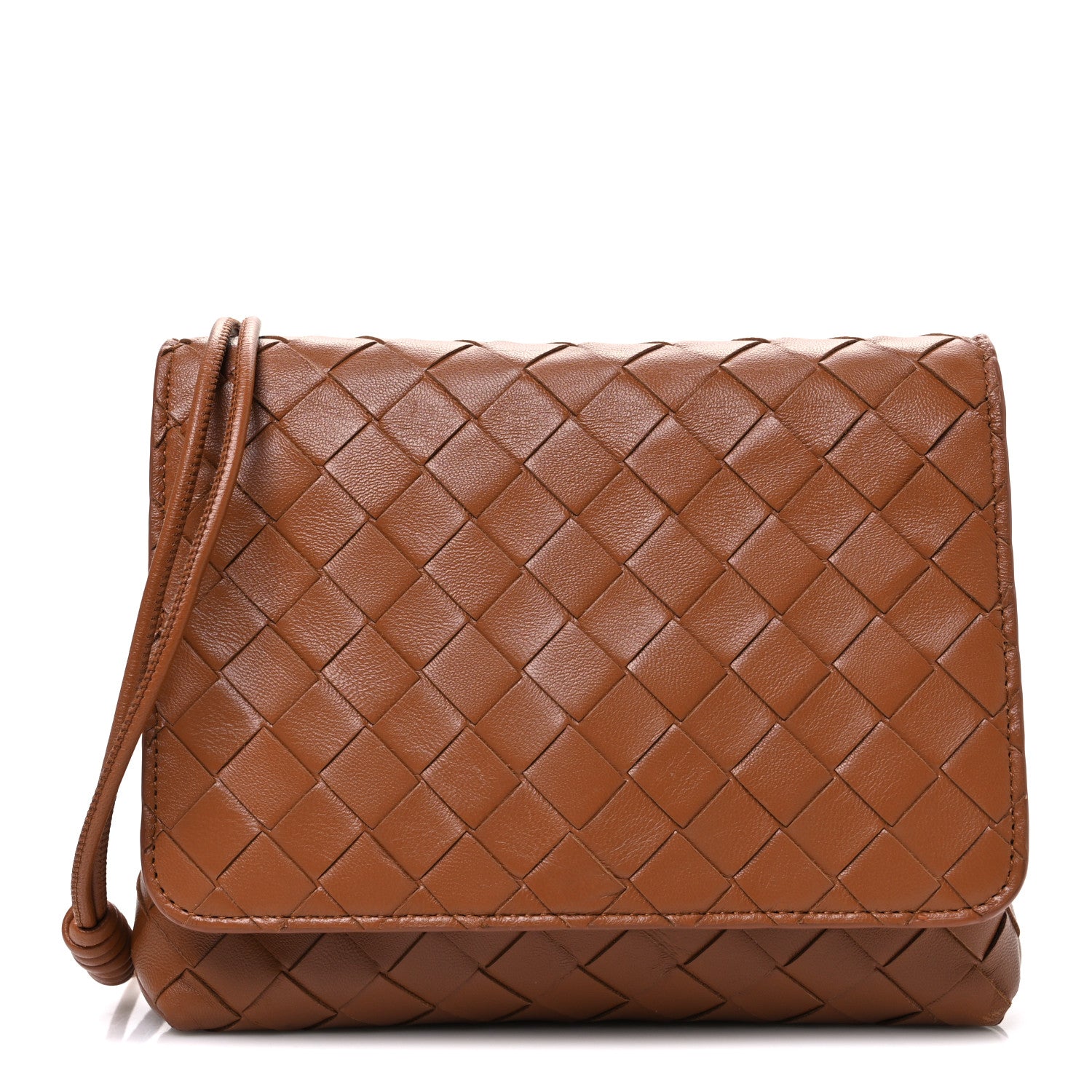 Bottega Veneta Nappa Intrecciato Mini Crossbody Bag Wood 1 of 12