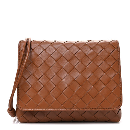 Bottega Veneta Nappa Intrecciato Mini Crossbody Bag Wood 1 of 12