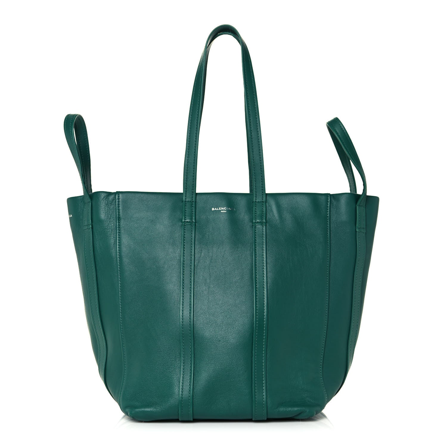 Balenciaga Calfskin Large Laundry Cabas Tote Green 1 of 16