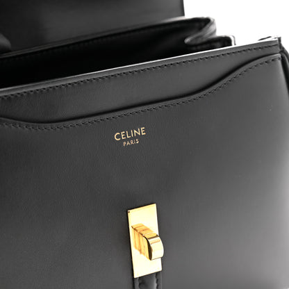 Celine Satinated Calfskin Small 16 Top Handle Bag Black 6 of 10