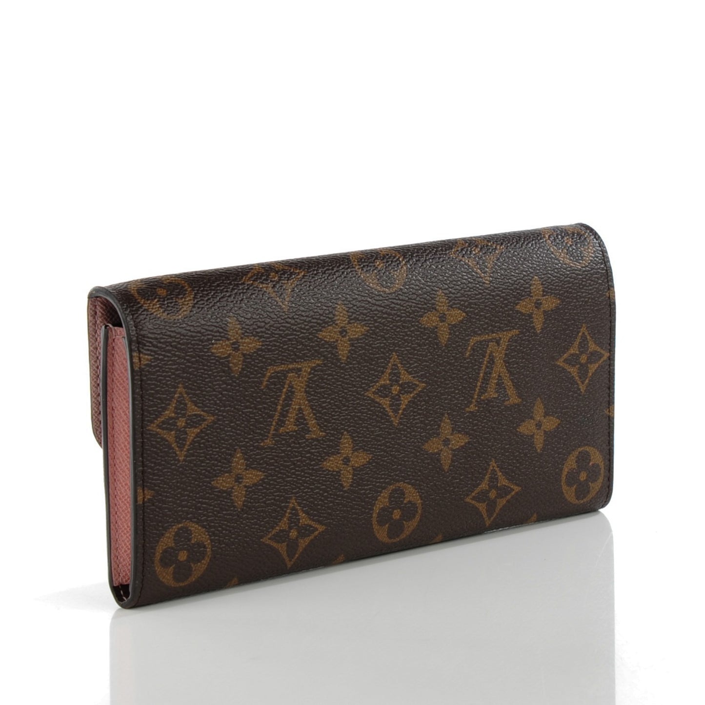 Monogram Emilie Wallet Rose Ballerine