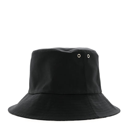 Christian Dior Polyester Cotton Oblique Reversible Teddy-D Brim Bucket Hat 56 Black 1 of 10