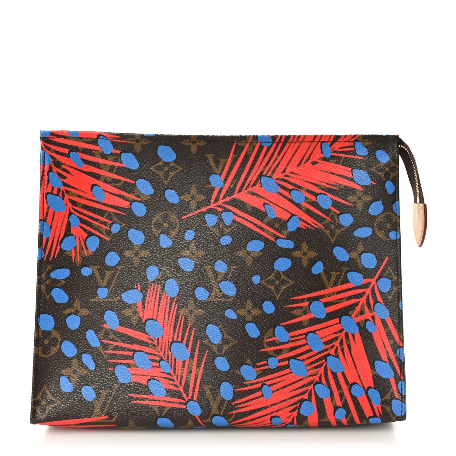 Louis Vuitton Monogram Jungle Dots Toiletry Pouch 26 Coquelicot Denim 1 of 9