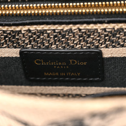 Christian Dior Toile de Jouy Voyage Embroidered Medium Lady D-Lite Beige Multicolor 6 of 15