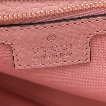 Gucci New Denim GG Monogram Calfskin Love Parade Small Jackie 1961 Hobo Light Pink 6 of 11