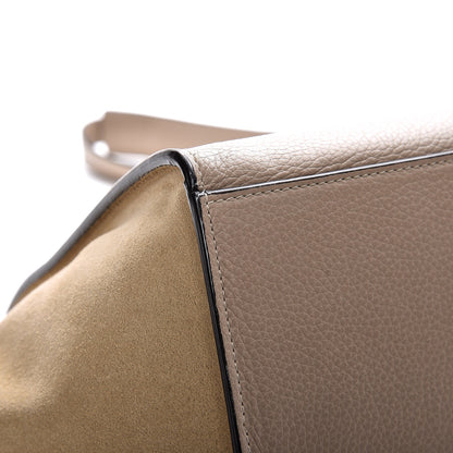 Celine Drummed Calfskin Suede Small Trapeze Dune 10 of 10