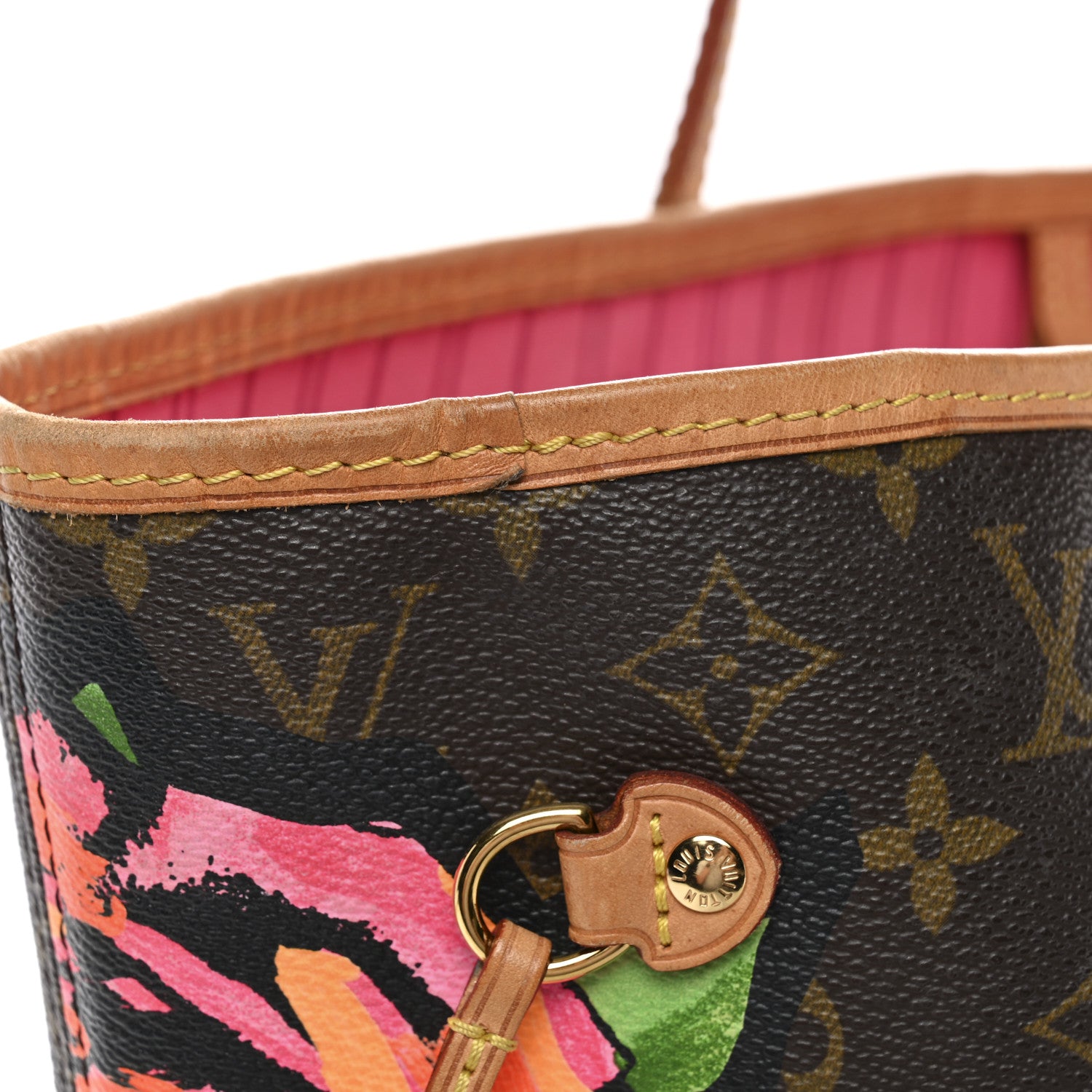 Louis Vuitton Monogram Roses Neverfull MM 13 of 13
