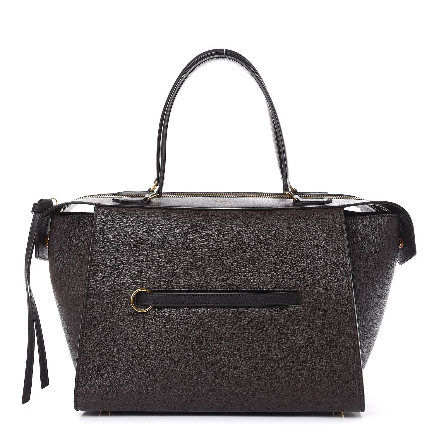 Celine Goatskin Smooth Calfskin Small Ring Bag Dark Taupe 1 of 12