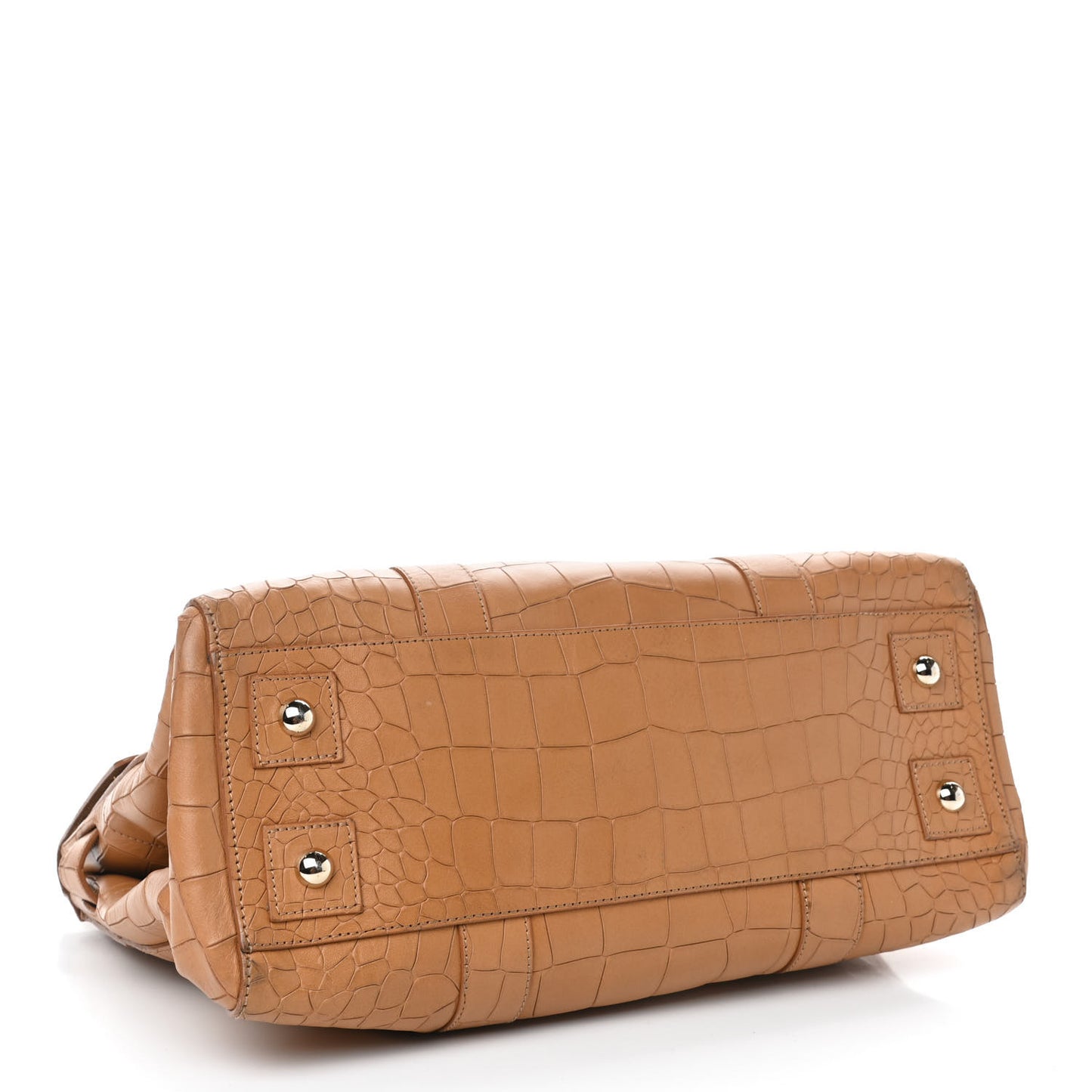 Crocodile Embossed Bayswater Camel