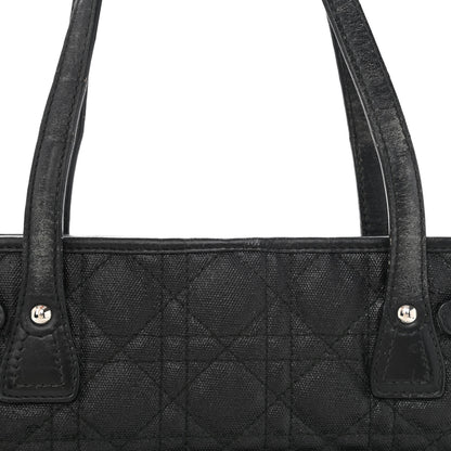 Christian Dior Coated Canvas Cannage Small Panarea Tote Black 13 of 15