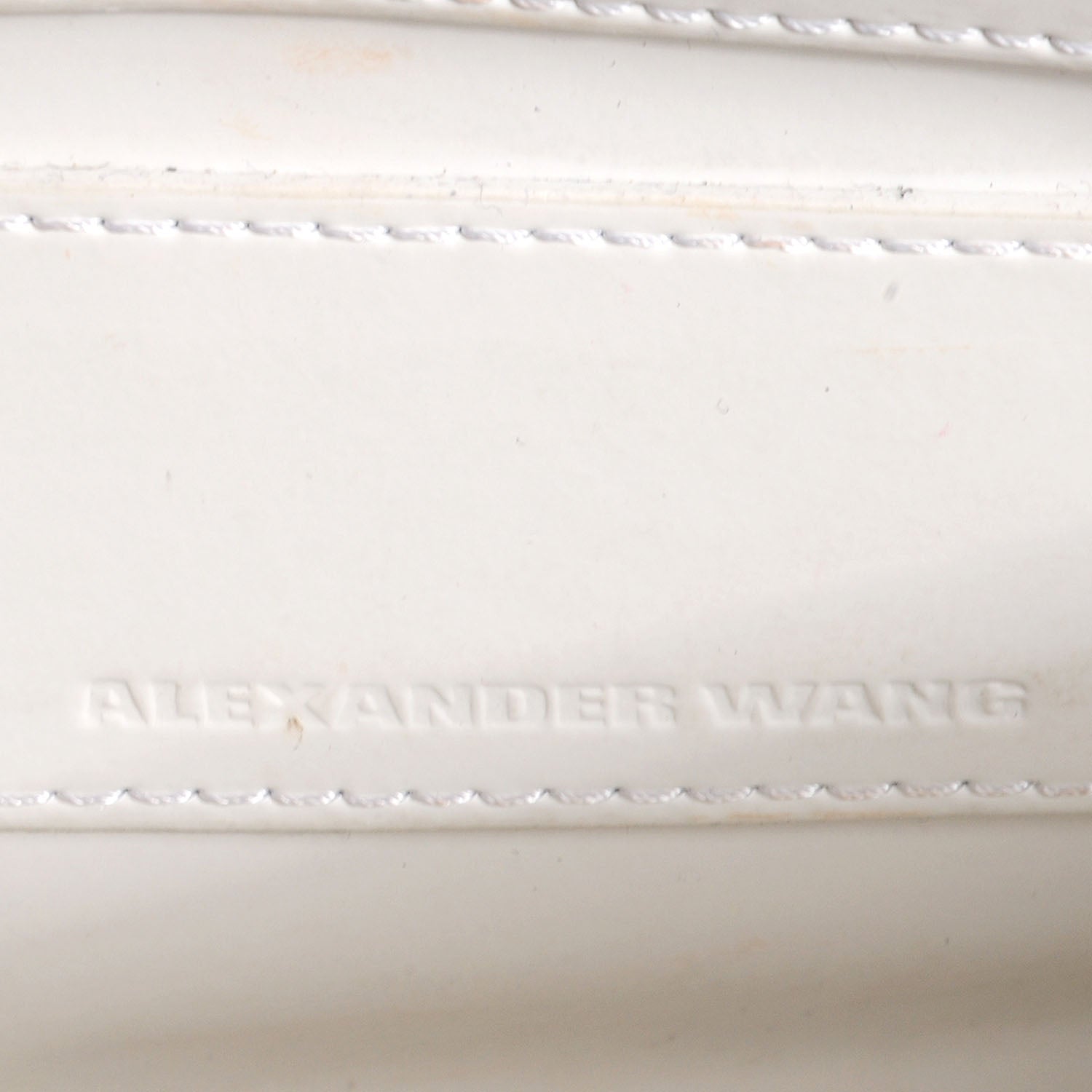 Alexander Wang Textured Patent Tri-Fold Shoulder Bag Black 6 of 10