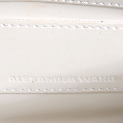 Alexander Wang Textured Patent Tri-Fold Shoulder Bag Black 6 of 10