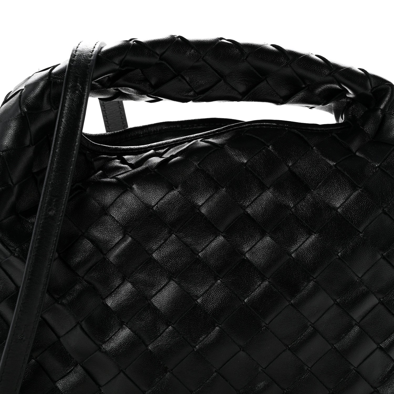 Bottega Veneta Calfskin Intrecciato Mini Hop Black 7 of 10