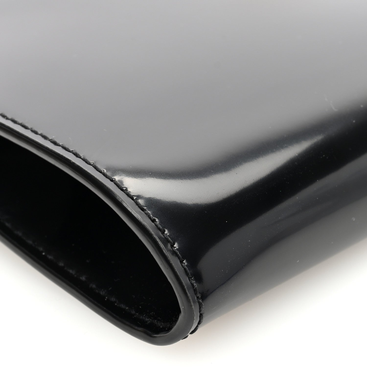 Saint Laurent Patent Daria Clutch Black 8 of 9
