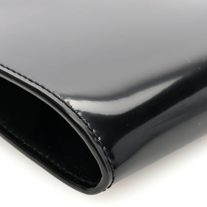 Saint Laurent Patent Daria Clutch Black 8 of 9