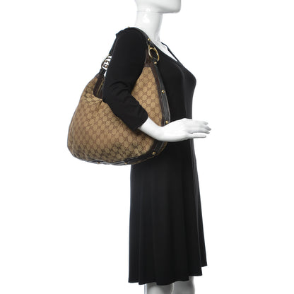 Gucci Monogram Medium Interlocking Hobo Dark Brown 2 of 13