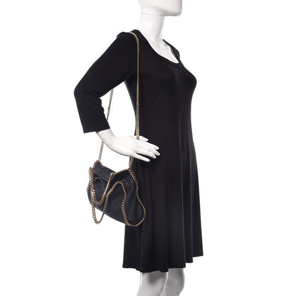 Stella McCartney Shaggy Deer Mini Falabella Fold Over Tote Navy 2 of 10