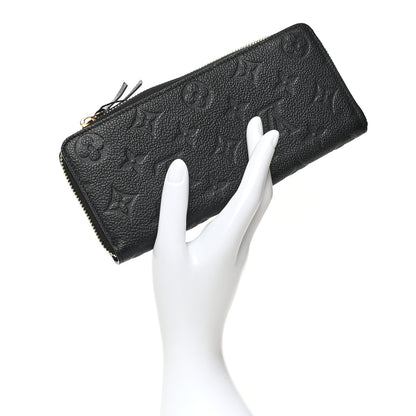Louis Vuitton Empreinte Clemence Wallet Black 2 of 7